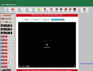 Live cricket match streaming crichd