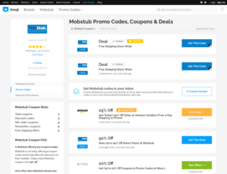 Mobstub coupon code