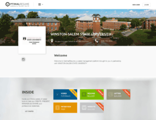 access wssu optimalresume com optimal resume at winston salem state optimal resume wssu