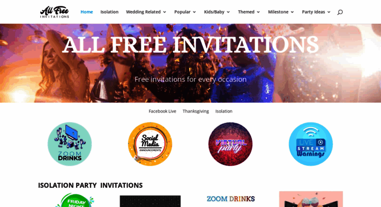 access allfreeinvitations com all