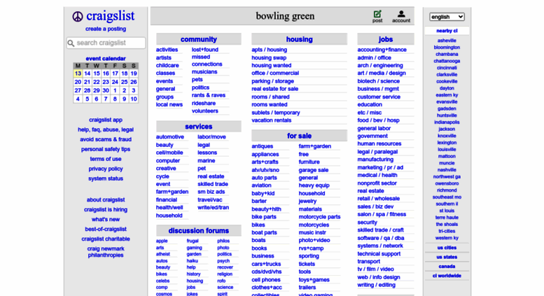 Access bgky.craigslist.org. craigslist: bowling green, KY ...