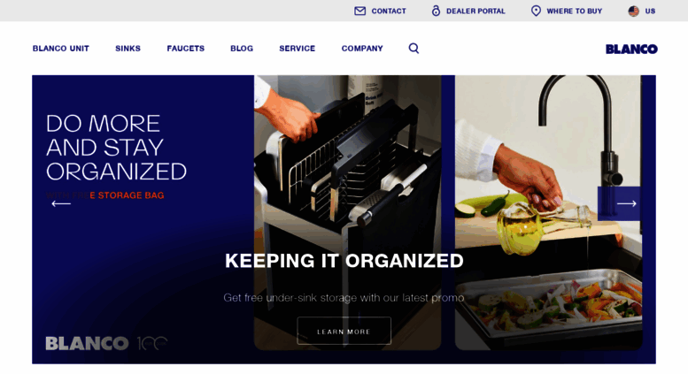 Access Blanco Germany Com Kitchen Sinks Bowls Mixer Taps And Blanco Germany Com Screenshot