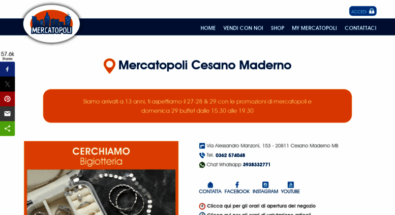 Access cesanomaderno.mercatopoli.it. mercatopoli cesano maderno ... Mercatini usato monza