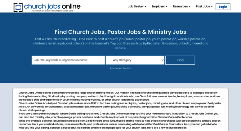 How does a pastor find employment?