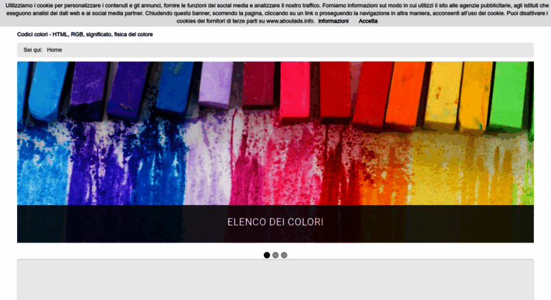Access codicicolori.com. codici colori html, rgb, significato ... Colori con la c
