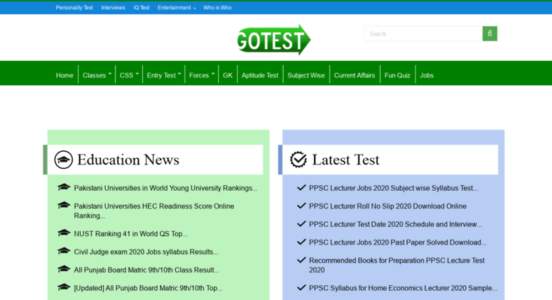 go test of c