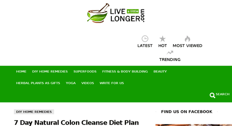 Diet Plan For Colon Cleanse