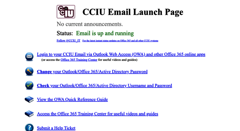 access email cciu org cciu email launch page