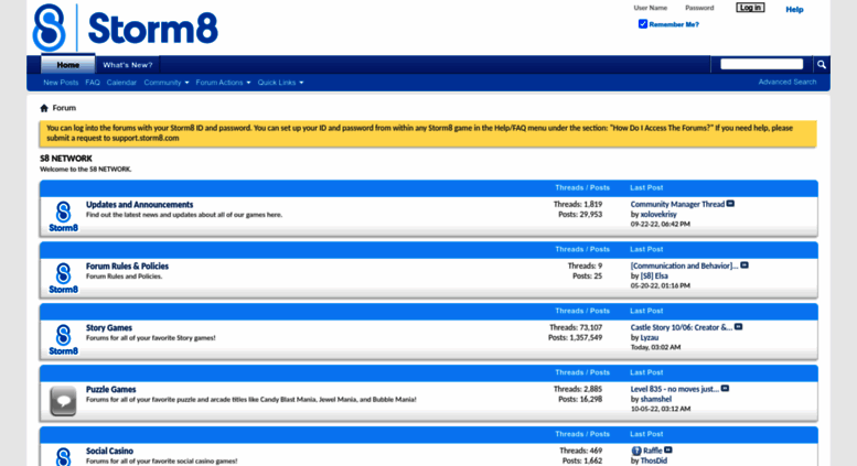 Access forums.storm8.com. S8 NETWORK Access forums.storm8.com. S8 NETWORK