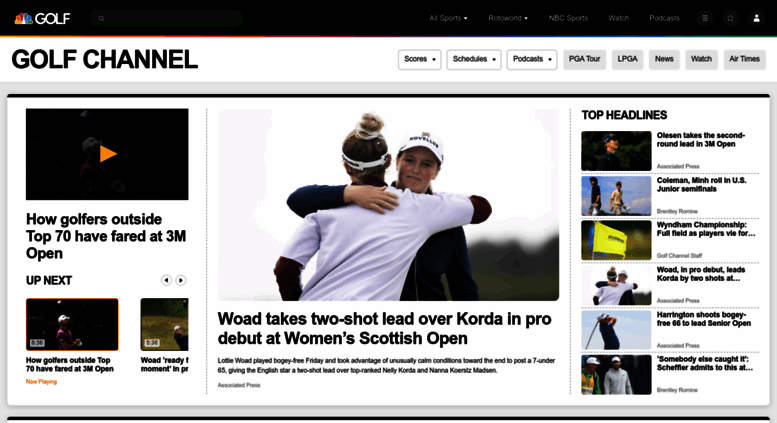 Access Golfchannel Com Golf News Tournaments Tours Leaderboards