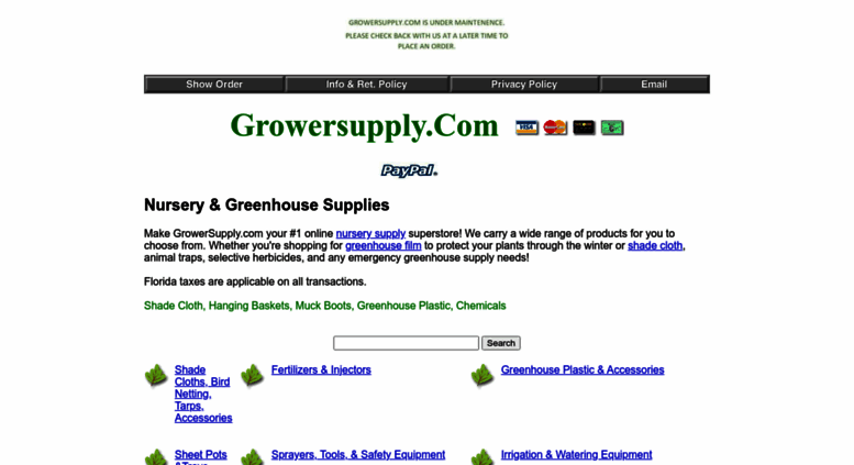 Access Growersupply Shade Cloth Muck Boots Greenhouse Plastic Growersupply Screenshot