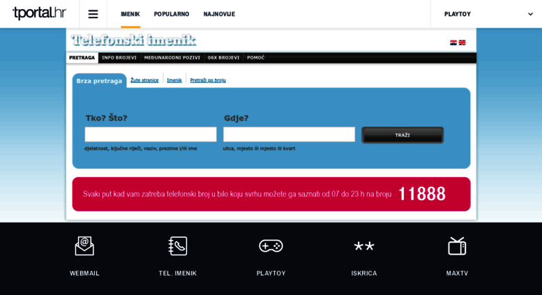 Access imenik tportal hr imenik tportal hr Najtočniji telefonski imenik