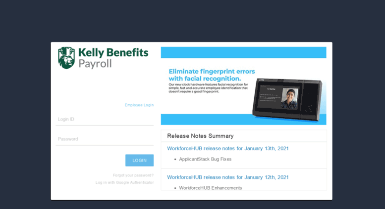 Access ktbsonline.payrollservers.us. Timekeeping Login