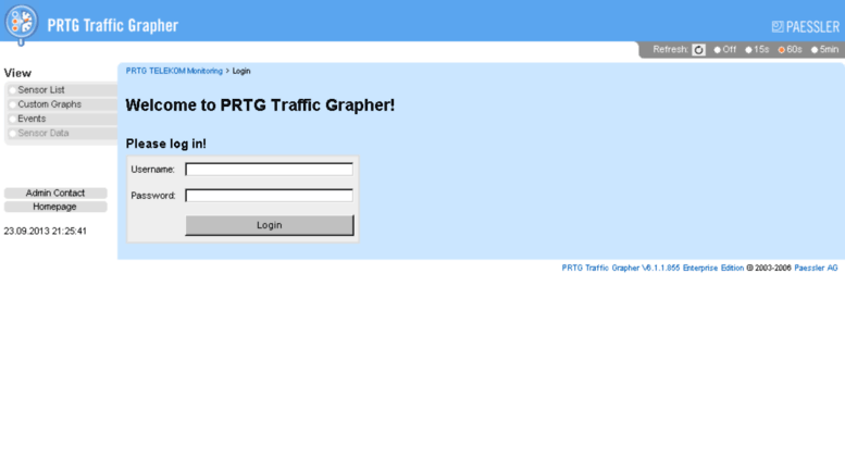 Paessler prtg traffic grapher v6.1.1.855
