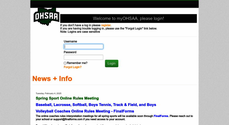 Access Myohsaa Login