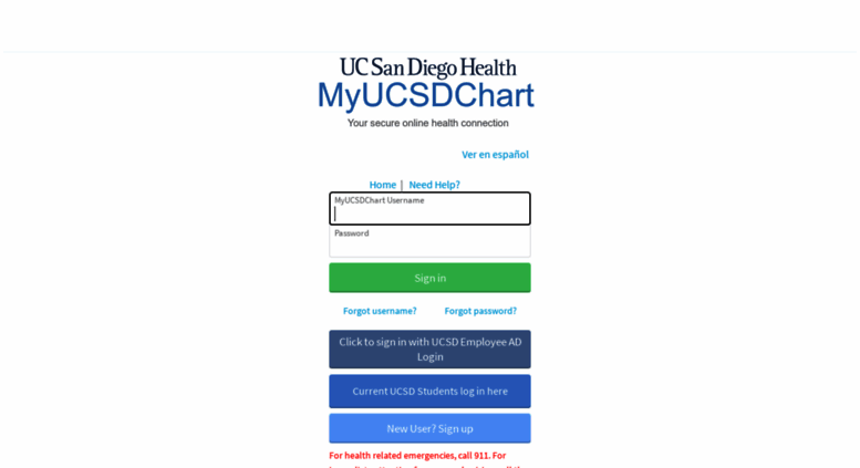 Access Myucsdchart ucsd edu MyChart Login Page