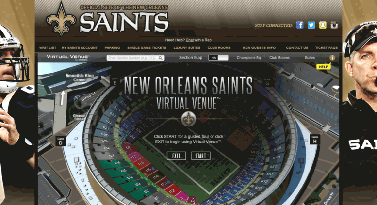 New Orleans Superdome Interactive Seating Chart