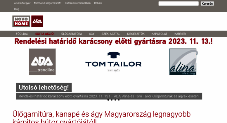Access novohome.hu. ÃlÅgarnitúra, ada ülÅgarnitúra, kanapé, ágy ...