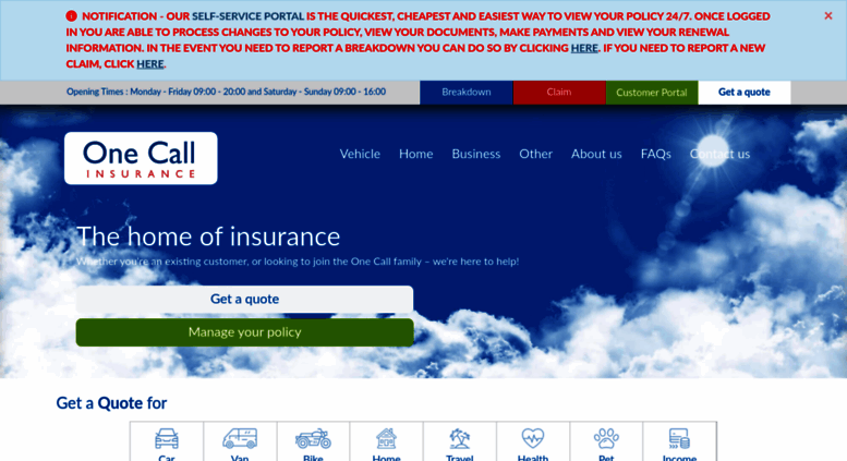 One Call Car Insurance Quote 44billionlater Access Onecalldirect Co Uk Car Home Van Insurance One Call