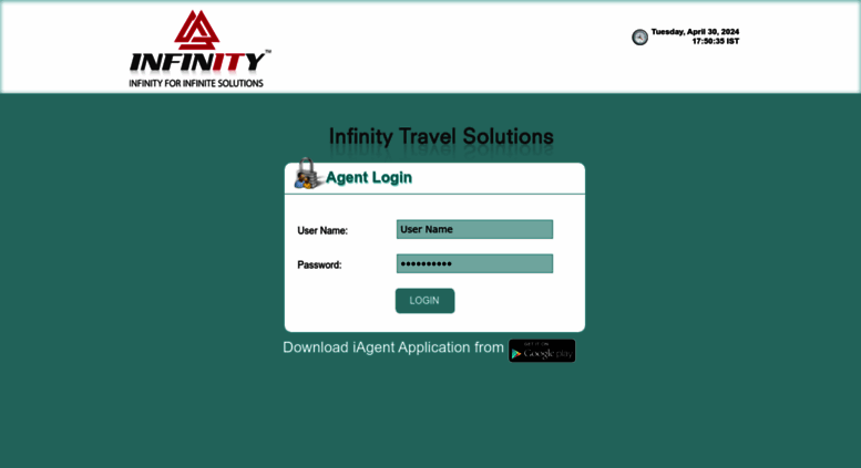 Infinity agent login