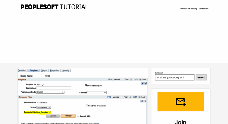 Where can you find a Peoplesoft tutorial?