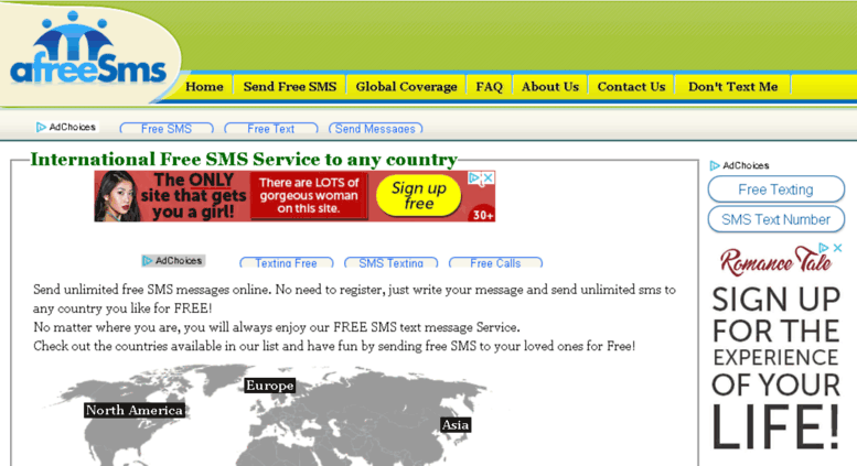 Send free sms unlimited text messages worldwide