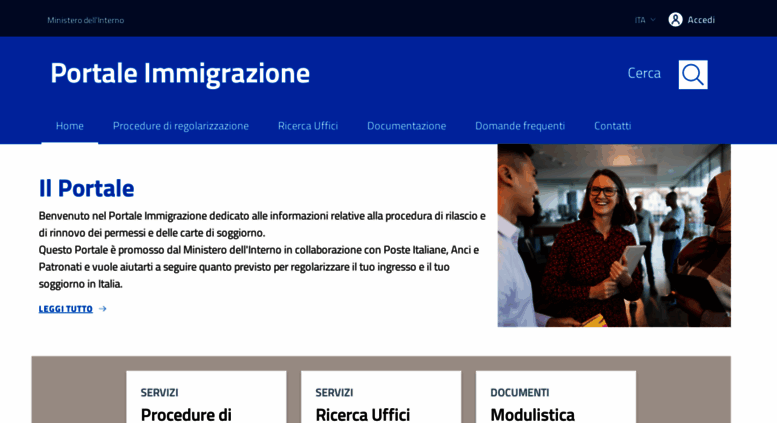 Access portaleimmigrazione.it. il portale immigrazione Portale immigrazione permesso di soggiorno