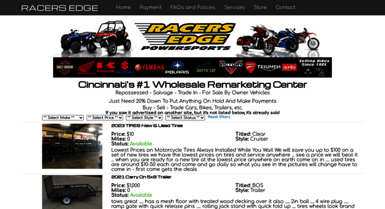 Access racersedge411.com. Racers Edge Motorcycles bethel ...