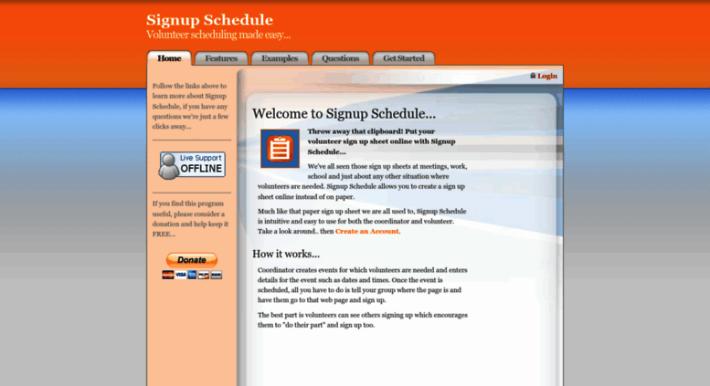 access signupschedule com signup schedule free online sign up