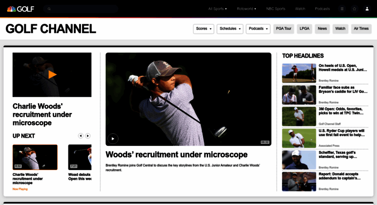 Access Thegolfchannel Com Golf News Tournaments Tours