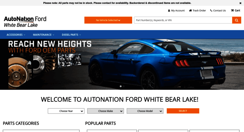 Access Tousleyfordparts Com Autonation Ford White Bear Lake Parts