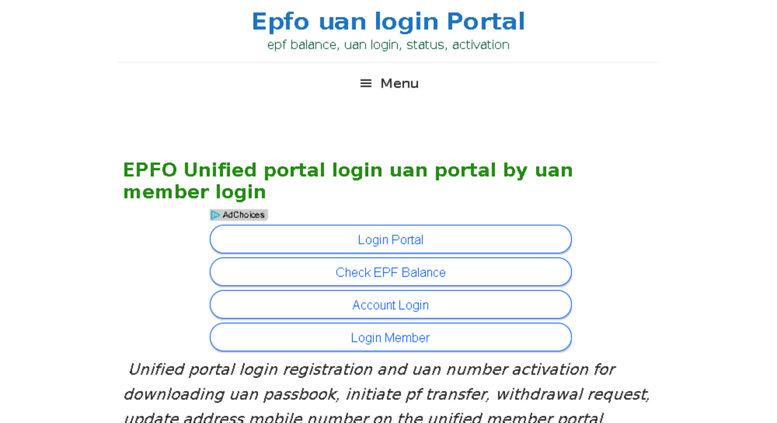 pf login sign in