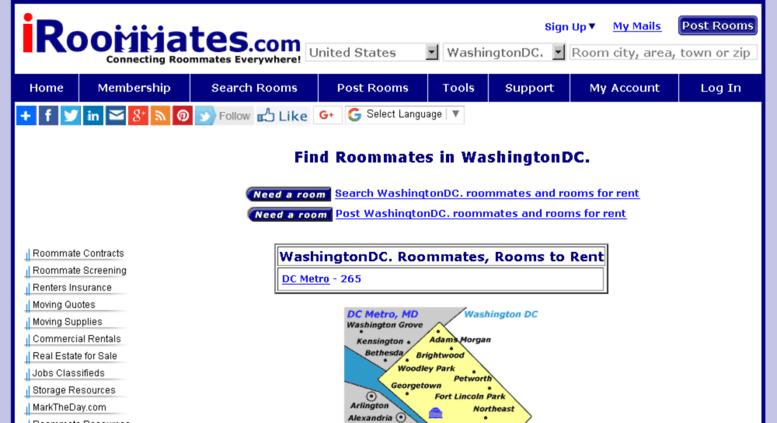 Access Washingtondc Metroroommates Com Washingtondc