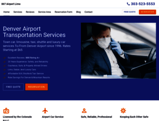 007airportlimodenver.com screenshot