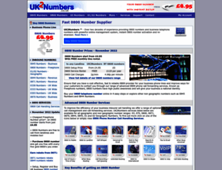 0800.uk2numbers.co.uk screenshot