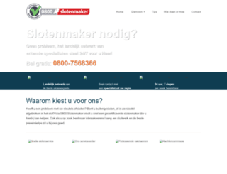 0800slotenmaker.nl screenshot