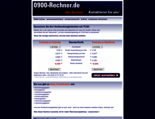 0900-rechner.de screenshot