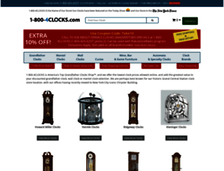 1-800-4-clocks.com screenshot