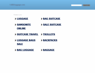 1-800-luggage.com screenshot