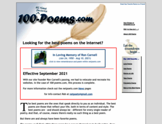 100-poems.com screenshot