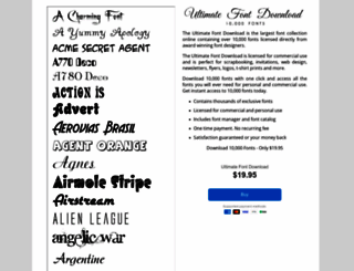 10000fonts.com screenshot