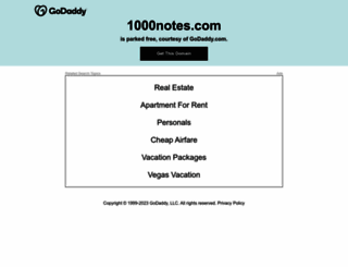1000notes.com screenshot
