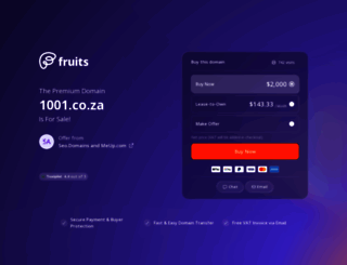 1001.co.za screenshot