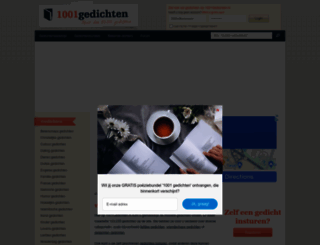 1001gedichten.nl screenshot