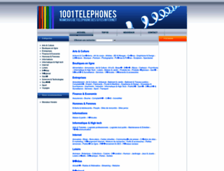 1001telephones.com screenshot