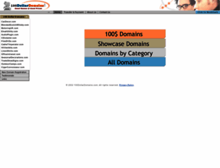 100dollardomains.com screenshot