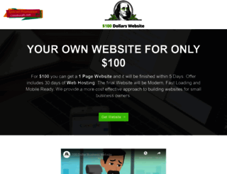 100dollarwebs.com screenshot