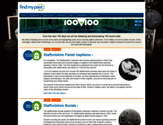 100in100.findmypast.co.uk screenshot