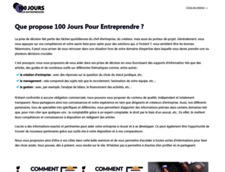 100jourspourentreprendre.fr screenshot