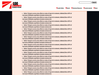 100leaders.org screenshot